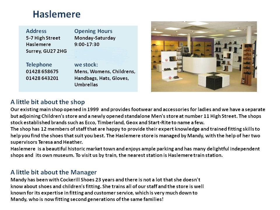 haslemere store